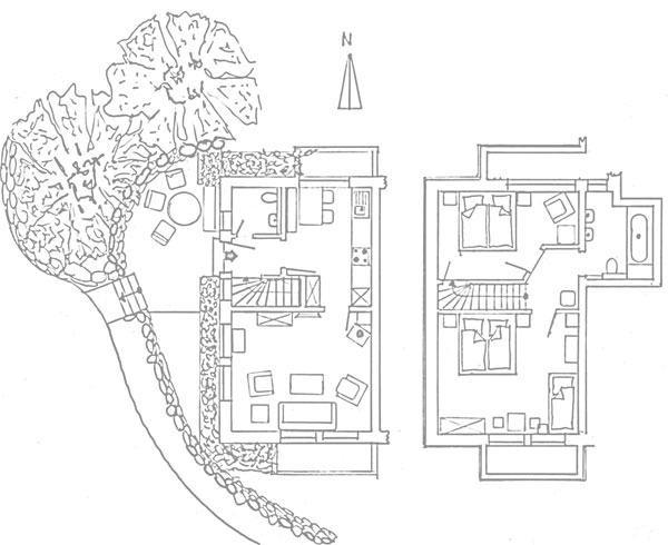 Grundriss Wohnung 1