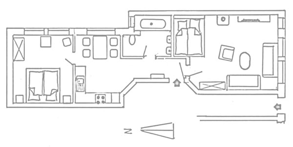 Grundriss Wohnung 3
