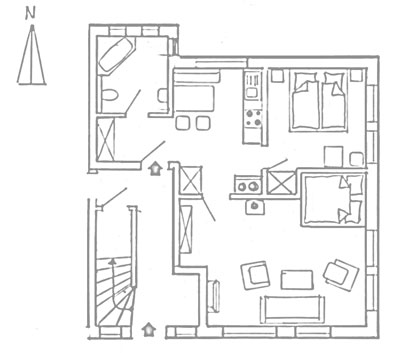 Grundriss Wohnung 5